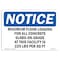 Signmission OSHA Notice, 5" Height, NOTICE Maximum Floor Loading For Sign, 5" X 3.5", Portrait OS-NS-D-35-V-15941 - alternate 1